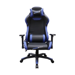 Race@Star RFG Scaun gaming cu șezut negru și spătar albastru.