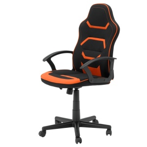 Scaun gaming Carmen 6309 - negru - portocaliu - Img 3