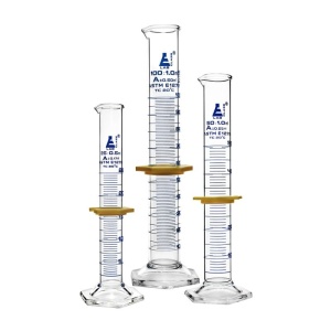 Set 3 cilindri gradați din borosilicat cu husă de protecție – 25/50/100 ml - Img 2