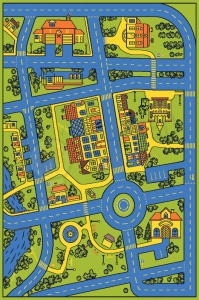 Covor City 3 x 4 m - albastru