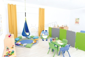 Covor rotund, tricolor, diametru 2 m - Img 4