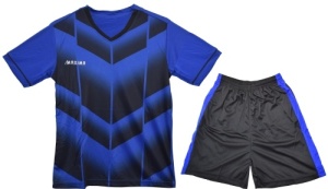 Echipament fotbal/ volei/ handbal, copii - albastru cu negru
