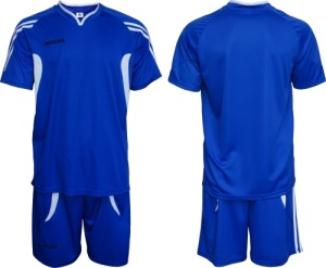 Echipament fotbal/ volei/ handbal tricou cu pantaloni scurți - albastru cu alb