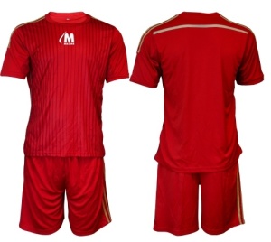 Echipament fotbal/ volei/ handbal tricou cu pantaloni scurți - roșu