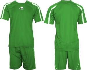 Echipament fotbal/ volei/ handbal, tricou cu pantaloni scurți - verde