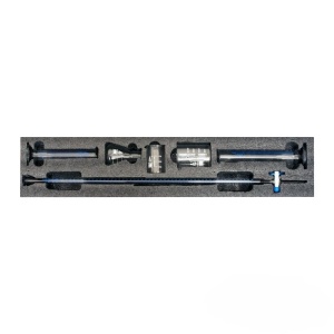 EduLab Precision Glass Set – Set de sticlărie de laborator cu biuretă (6 piese) în spumă