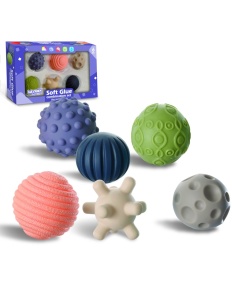 Mingi senzoriale tactile 6 buc.