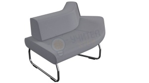 Modul Legva 45 grade cu spătar interior, gri