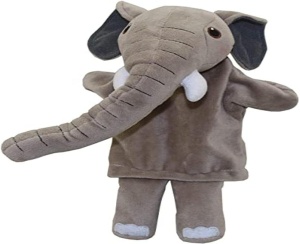 Păpușă de teatru cu corp întreg, 30 cm., Elefant cu trunchi lung