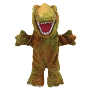 Păpușă pentru teatru de păpuși, Dinozaur T-rex cu corp întreg, 6213, seria ECO