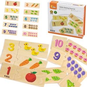 Puzzle din lemn Conectează numerele - Img 1