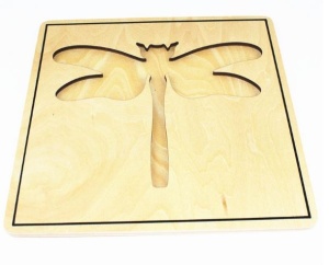 Puzzle din lemn cu animale - libelula - Img 3