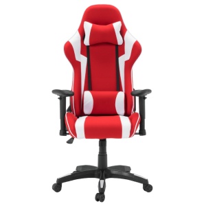 Scaun gaming Carmen 6312 - alb - roșu - Img 2