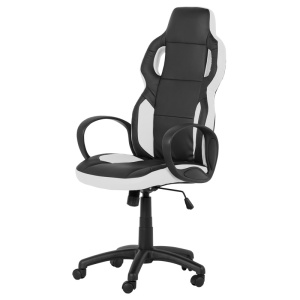 Scaun gaming Carmen 7510 - negru-alb - Img 3