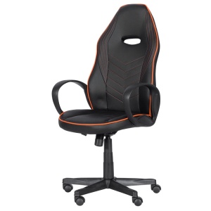 Scaun gaming Carmen 7530 - negru - portocaliu - Img 3