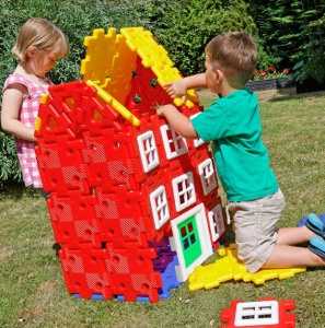 Set de construcție a casei uriașe Polydron