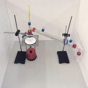 Set de distilare cu Bunsen