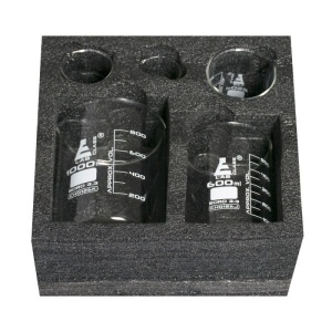 Set pahare Berzelius borosilicate cu spumă – 5 mărimi