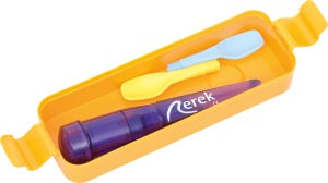 Aparat logopedic pentru stimulare vibro-tactilă intraorală Rerek
