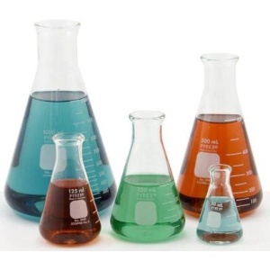Balon "Erlenmeyer" cu gât larg, 100 ml