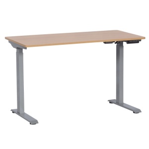 Birou ergonomic cu reglare a înălțimii Carmen CR-119 - fag-gri