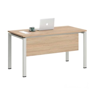 Birou RFG Monaco, blat din ulm, corp metalic alb, dimensiuni 1400 x 700 x 750 mm.