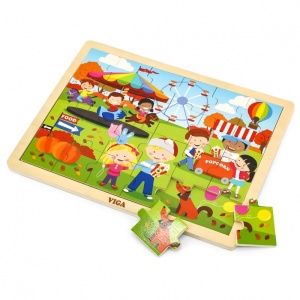 Cele patru anotimpuri Toamnă - puzzle din lemn