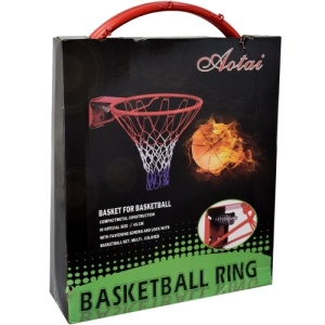 Coș de baschet, 45 cm, Inel flexibil dublu cu arc și plasă - Img 3