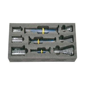 EduLab Essentials 3x3 – Set de sticlărie borosilicată pentru experimente de bază (9 piese)