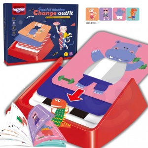 Joc educativ de masă puzzle Schimbarea hainelor - Img 1