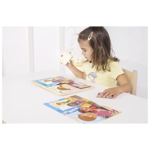 Mă simt trist - puzzle din lemn 12 piese - Img 2
