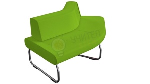 Modul Legva 45 grade cu spătar interior, verde