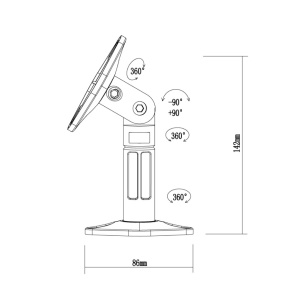 Neomounts by NewStar Speaker Wall- & Ceiling Mount (set of 2 pieces) - Suport negru - Img 4