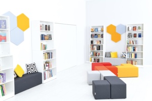 Orange Inflamea puf 2 locuri