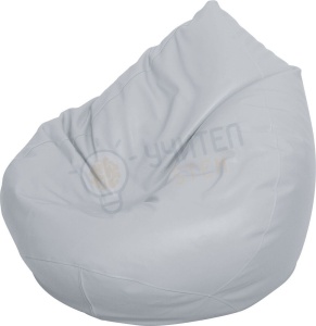 Puf Mic - pară, gri