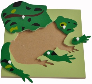 Puzzle din lemn cu broaște - Img 2