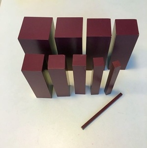 Scara Montessori maro (1-10 cm) - Img 2
