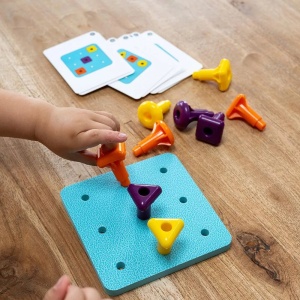 Set educațional Busy Play Geo Pegs - Img 2