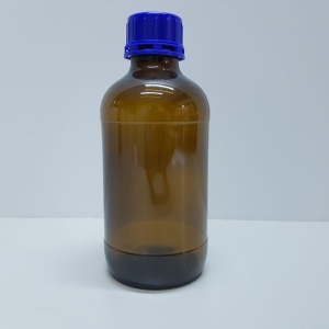 Sticlă din sticlă chihlimbarie 1 l cu capac filetat din borosilicat