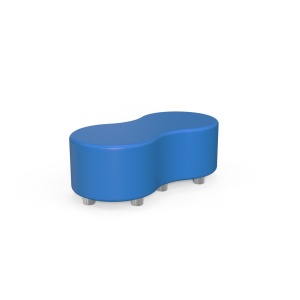 Taburet Formex, RFG, 120 x 60 x 43H, albastru, ecopiele