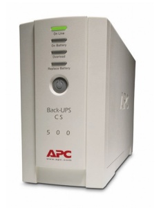 The APC Back-UPS CS 500VA provides uninterrupted power (UPS) with USB or serial connectivity.