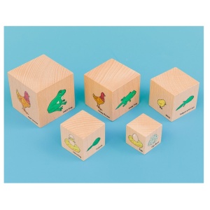 Turn cu cuburi din lemn Ciclul vieții - Img 3