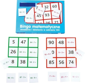 Bingo înmulțire și împărțire în limita 100