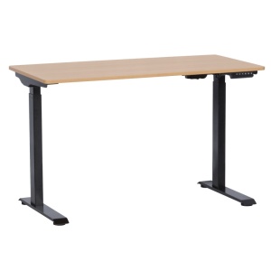 Birou ergonomic cu reglare a înălțimii Carmen CR-119 - fag-negru