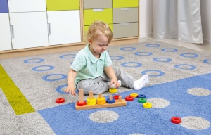 Covor cu puncte și dungi 3 x 4 m - Img 2