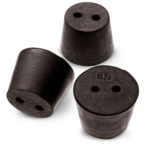 Dop de cauciuc cu 2 orificii 33 x 25 x 28 mm