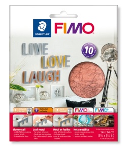 Folie metalică pentru decorație Staedtler Fimo 8781, 10 coli, cupru