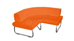 Modul Legva 90 grade cu spătar exterior, portocaliu