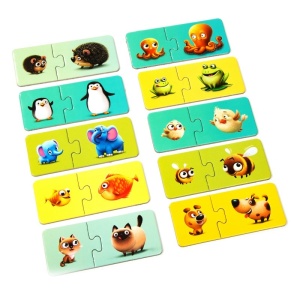 Părinți și copii - 10 puzzle-uri educaționale