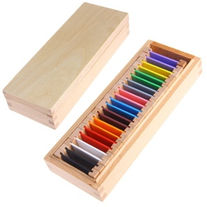 Plăcuțe colorate Montessori (set mediu)